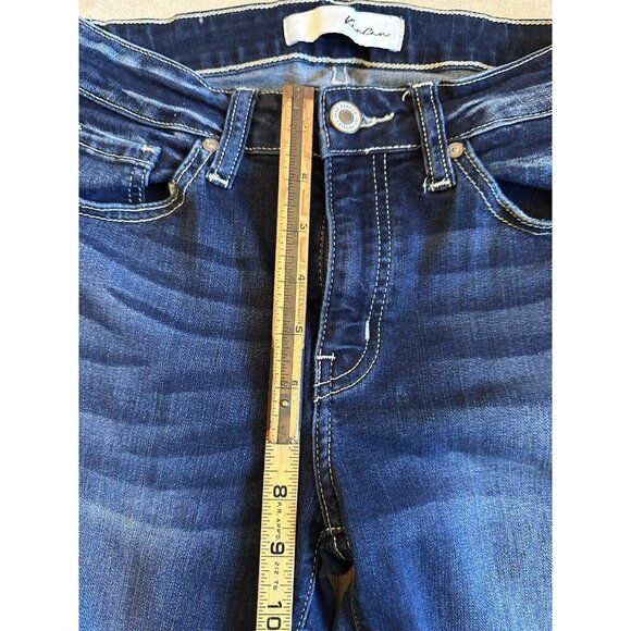 Kancan Jeans Womens 26 Blue Mid-Rise‎ Skinny Denim Zip Fly Dark Wash - Picture 4 of 7